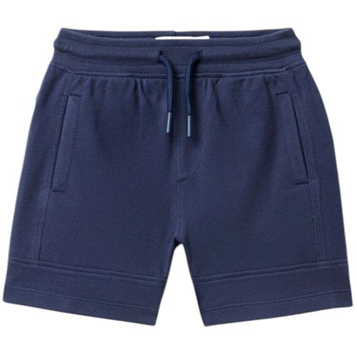 Short azul sólido para niño