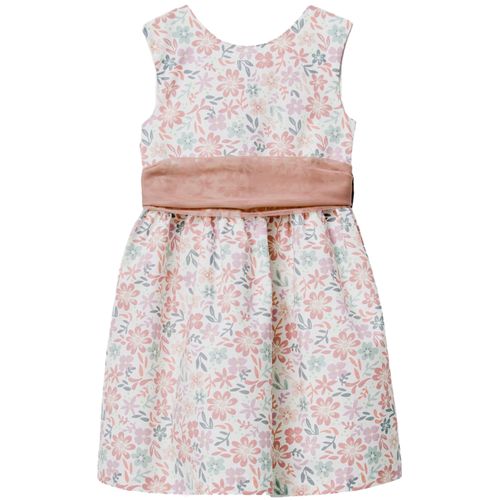 Vestido multicolor con estampado para niña