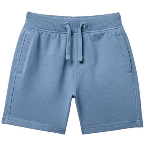 Short azul sólido para niño