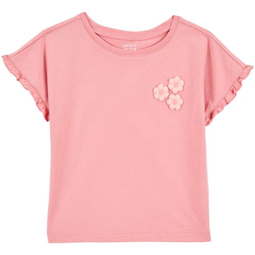 Blusa rosada sólida para niña