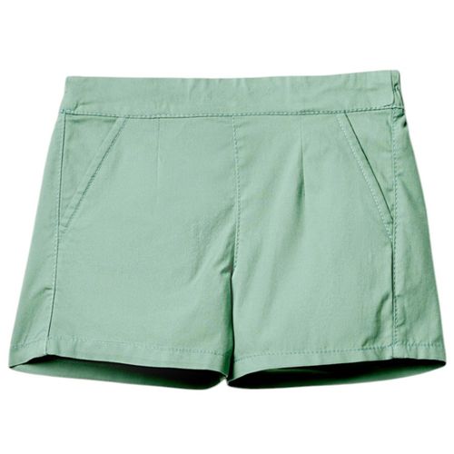 Short verde sólido para niña