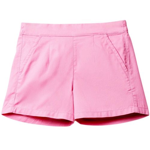 Short rosado sólido para niña