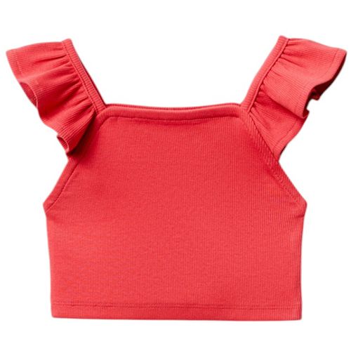 Blusa roja sólido para niña