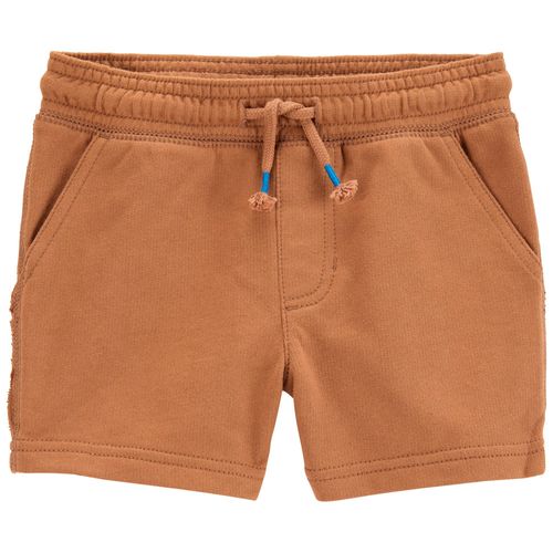 Short café sólido para niño