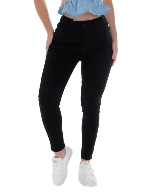 Jeans Most Wanted skinny negro de cintura alta para mujer