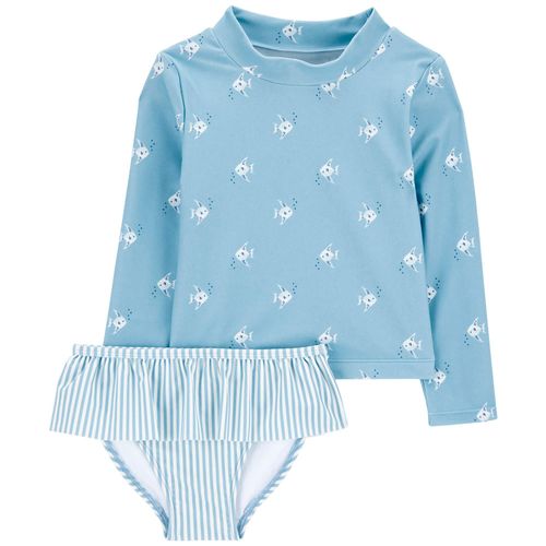 Traje de baño de 2 piezas estampado para niña