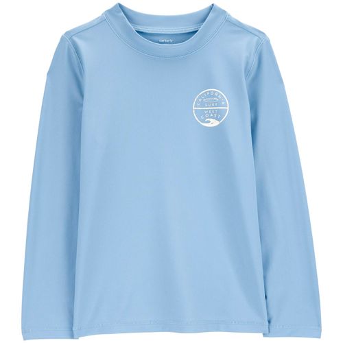 Camiseta celeste estampada para niño