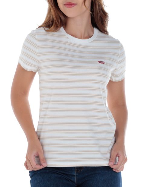 Camiseta Levi's rayada manga corta para mujer