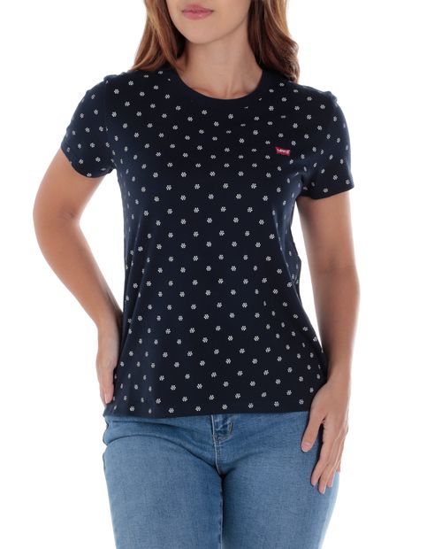 Camiseta Levi's azul manga corta para mujer