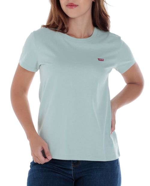 Camiseta Levi's verde manga corta para mujer