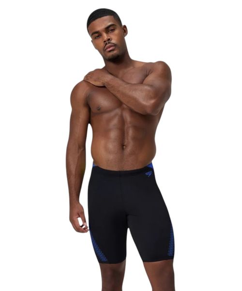 Calzoneta de baño Speedo HyperBoom splice negra para hombre