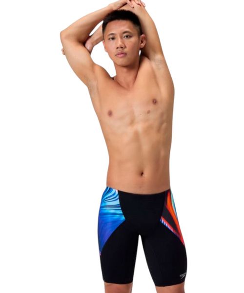 Calzoneta de baño Speedo estampado corte en v para hombre