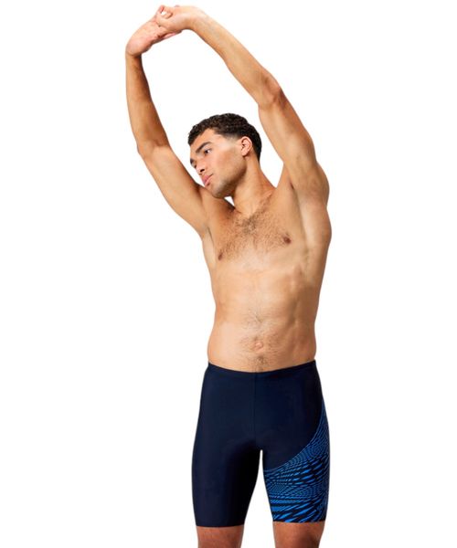 Calzoneta de baño Speedo estampada azul navy para hombre