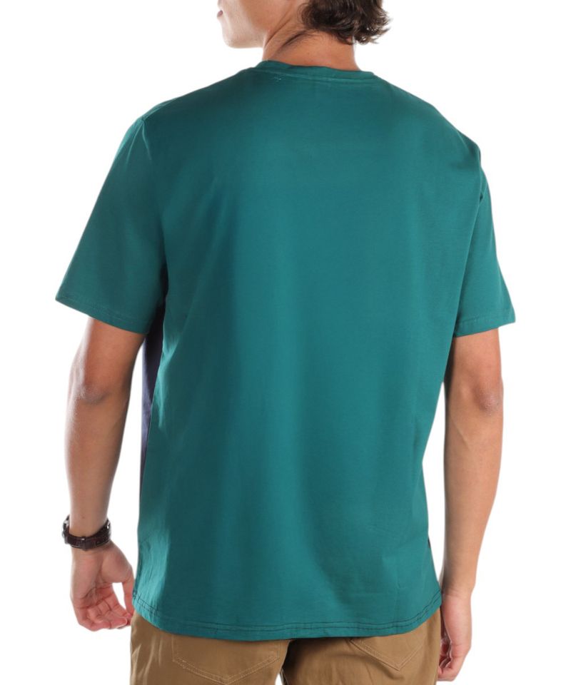 104694148-Camiseta-Gents-verde-color-block-para-hombre