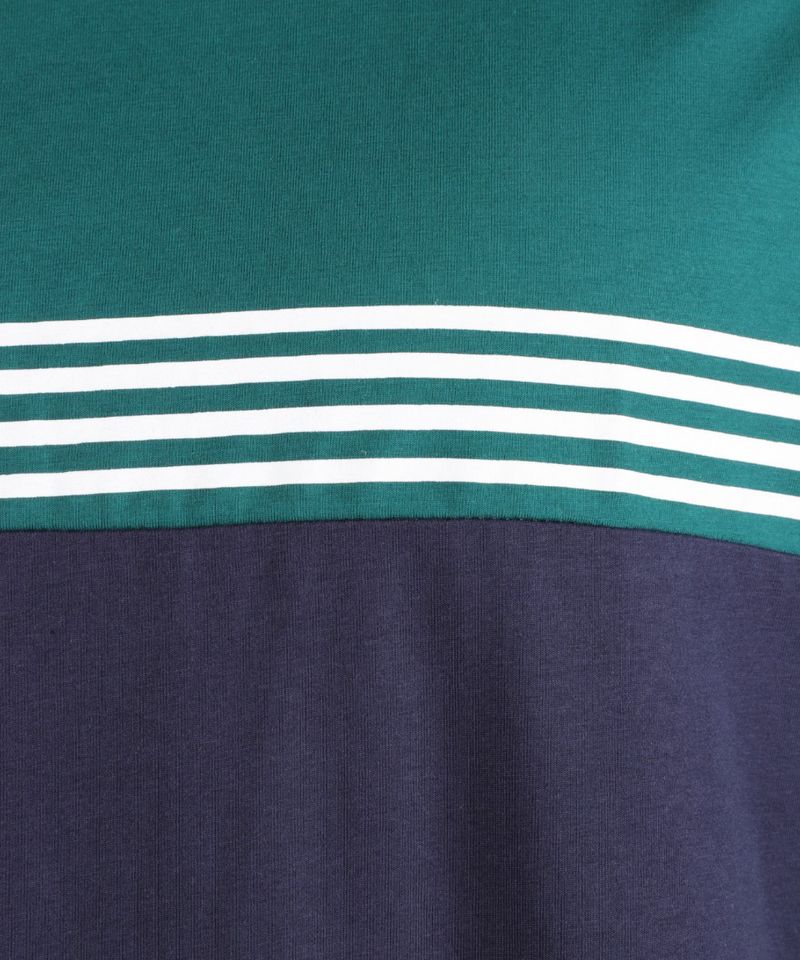 104694148-Camiseta-Gents-verde-color-block-para-hombre