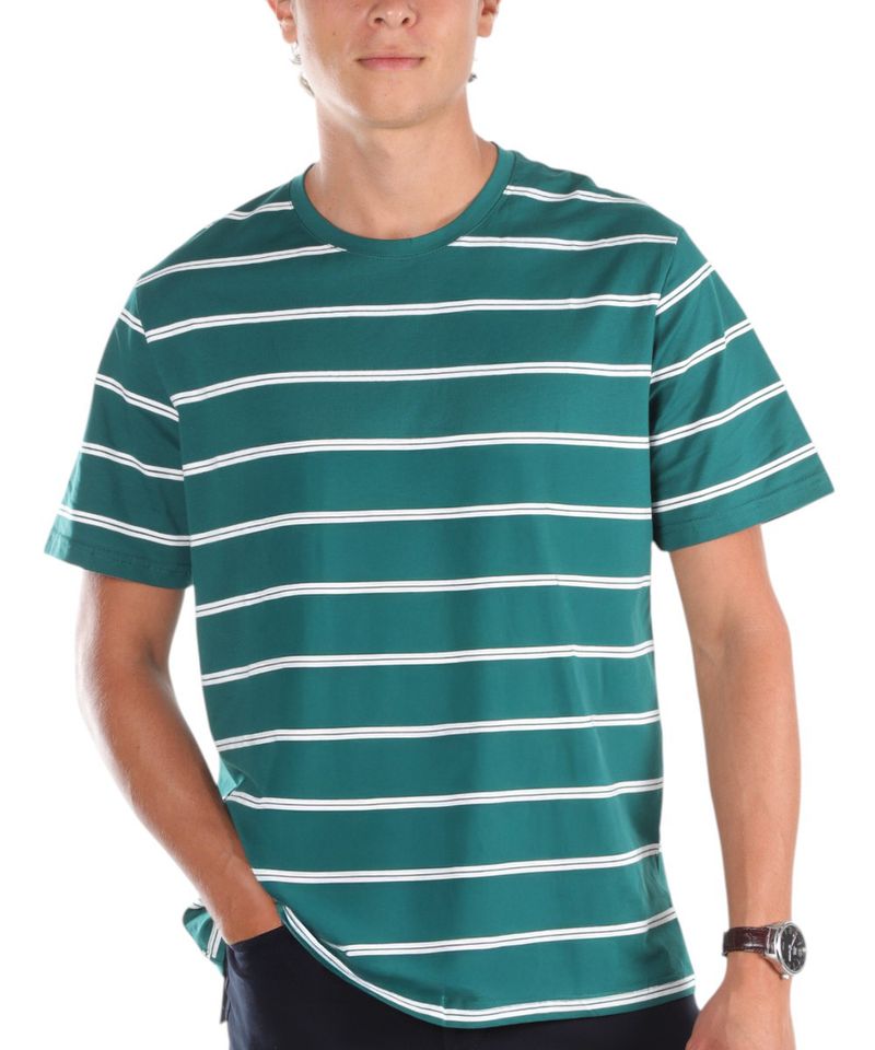 104694164-Camiseta-Gents-verde-rayada-para-hombre