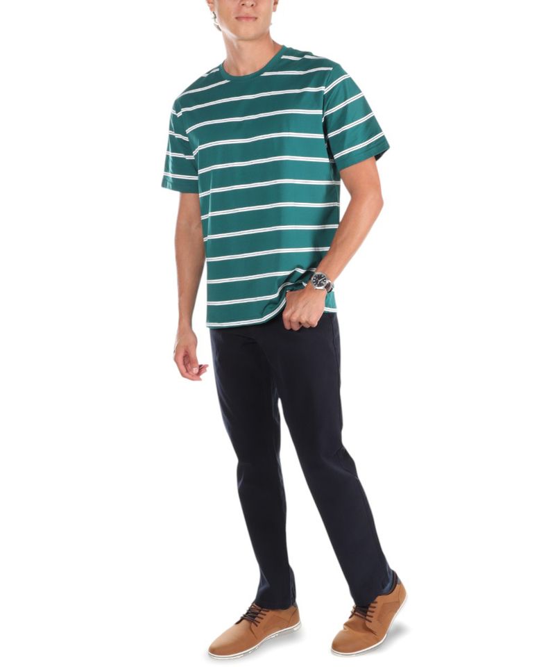 104694164-Camiseta-Gents-verde-rayada-para-hombre