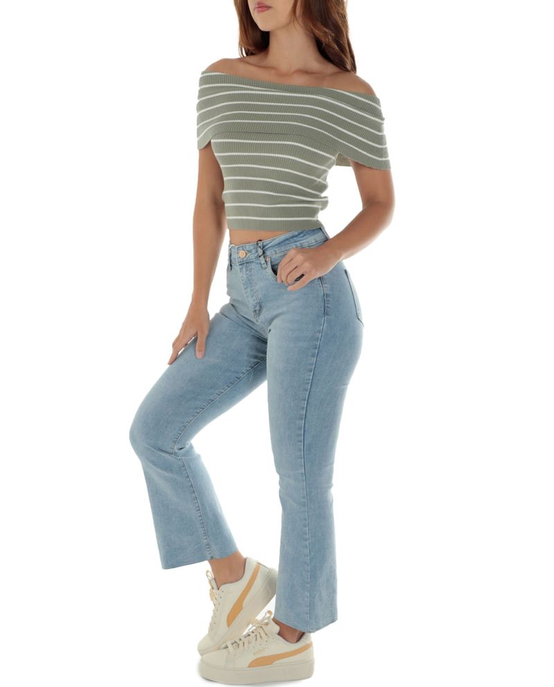 104863702-Blusa-Active-Basic-off-shoulder-rayada-manga-corta-para-mujer--