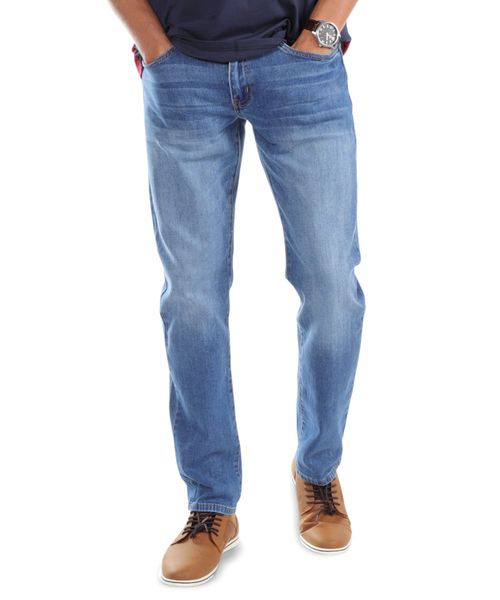 Jeans slim fit Gents azul denim lavado para hombre