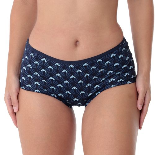 Boyshort Orange estampado de cintura media para mujer