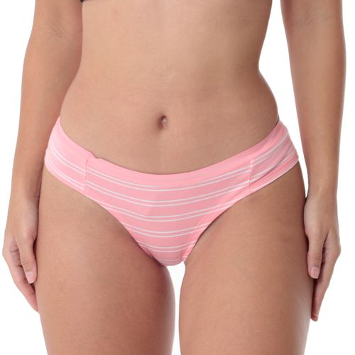 Bikini Orange rayado de cintura corta para mujer