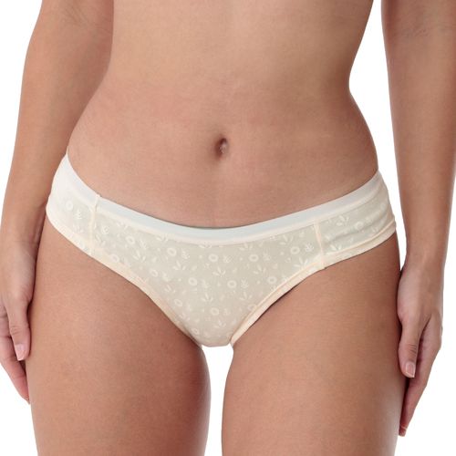 Bikini Orange estampado de cintura corta para mujer