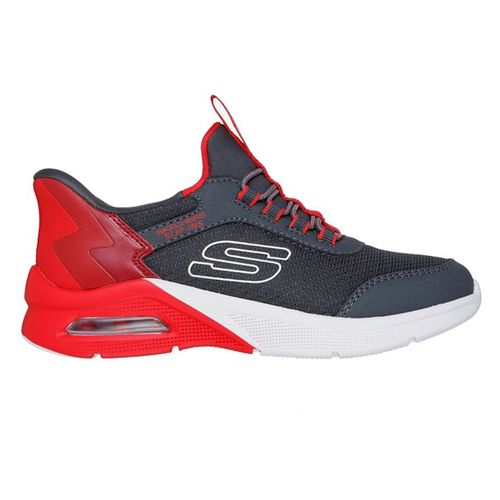 Zapato deportivo casual Skechers color gris para niño