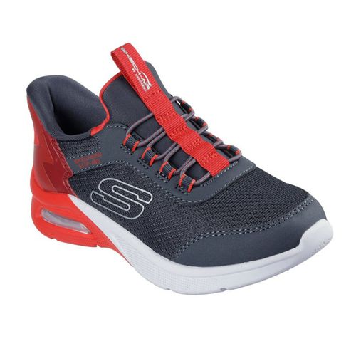 Zapato deportivo casual Skechers color gris para niño