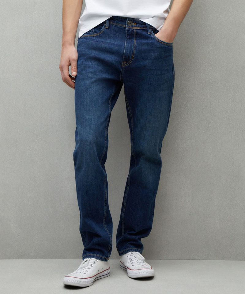 104904217-Jeans-straight-fit-Easy-Wear-azul-denim-para-hombre