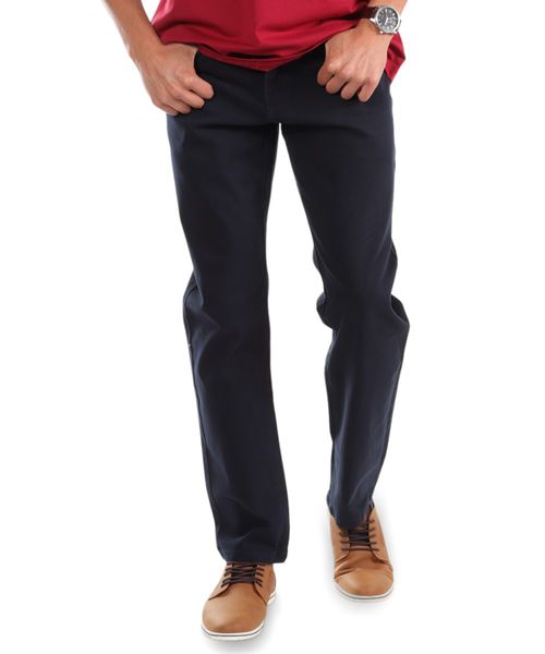 Pantalón 5 pocket Gents navy sólido para hombre