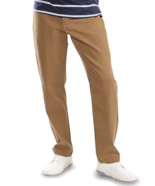 Pantalón 5 pocket Gents khaki sólido para hombre