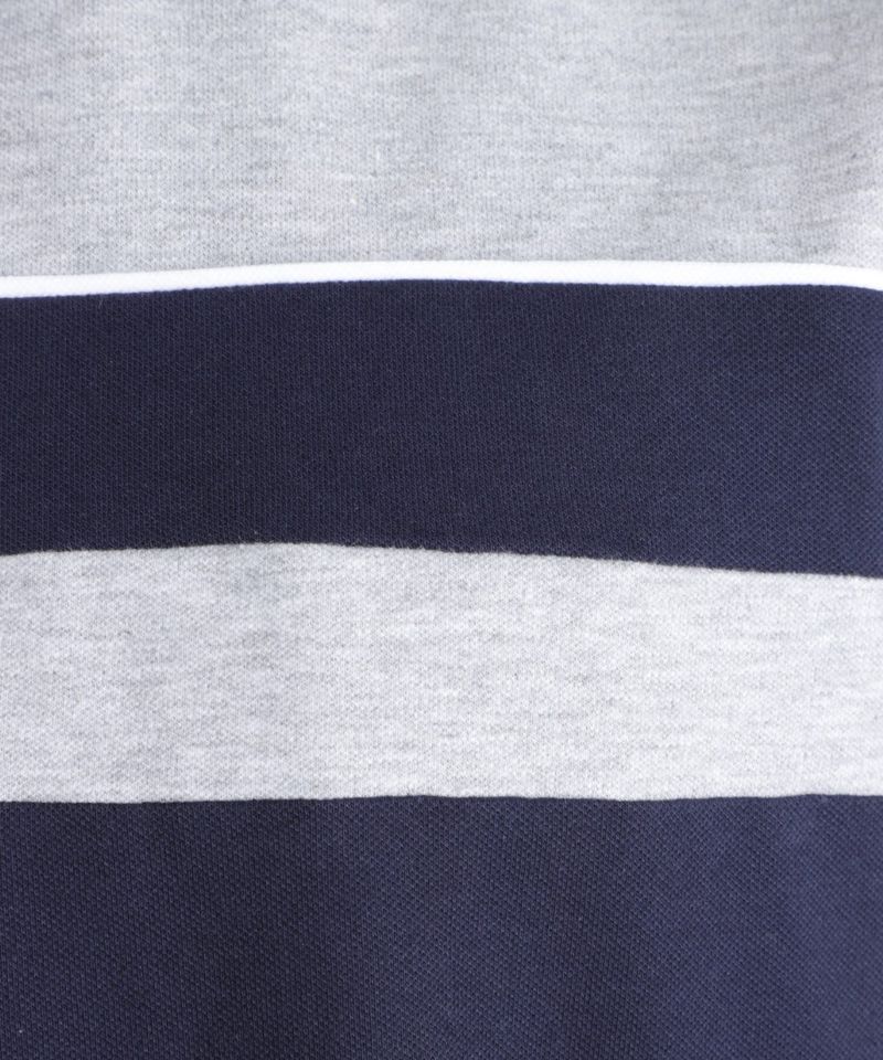 104694016-Camisa-polo-Gents-gris-color-blocking-para-hombre