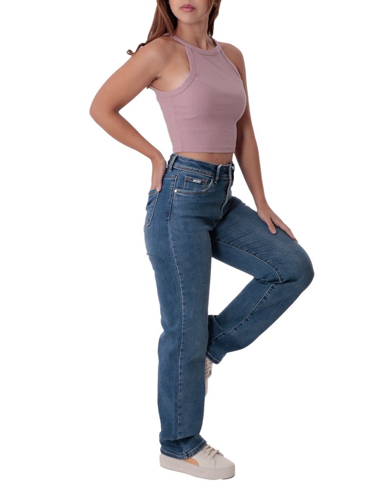 104850009-Jeans-Most-Wanted-straight-azul-de-cintura-alta-para-mujer