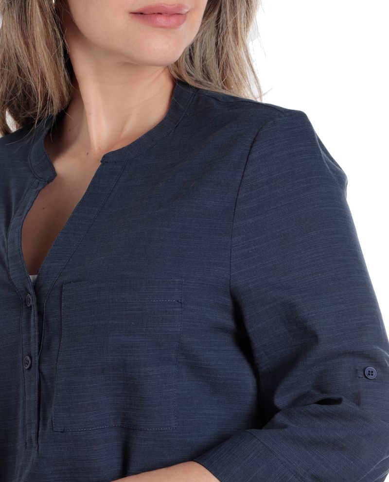 104782843-Blusa-Sabrina-casual-azul-manga-3-4-para-mujer