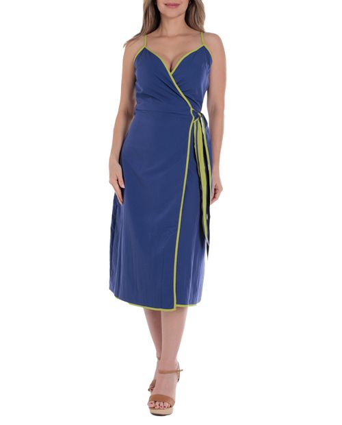 Vestido Dekien wrap de tirantes para mujer