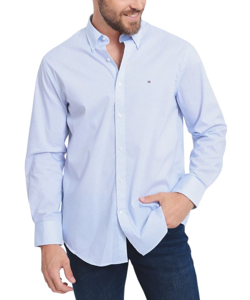 104787868-Camisa-formal-Tommy-Hilfiger-slim-fit-celeste-con-mini-puntos-para-hombre