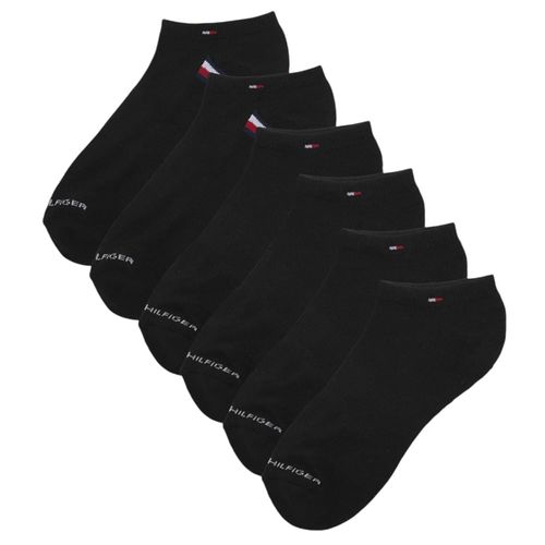 Pack de 6 pares de calcetines low cut Tommy Hilfiger negros texturizados para hombre