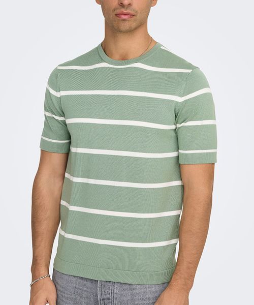 Camiseta Only and Sons regular fit rayada para hombre