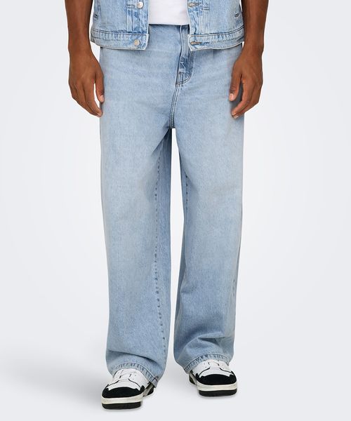 Jeans balloon fit Only & Sons azul denim para hombre