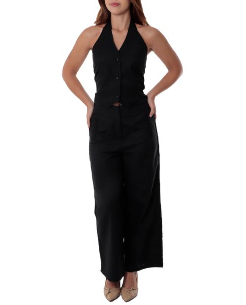 Chaleco Unexpected negro sin mangas para mujer