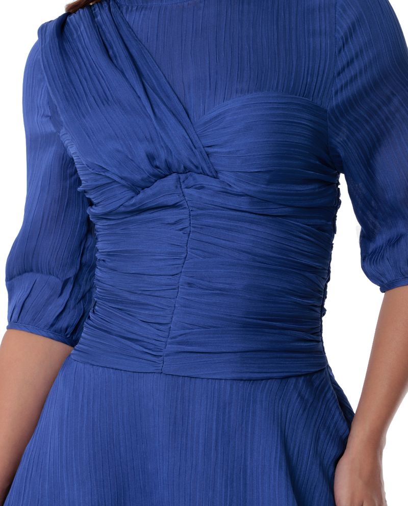 104780247-Vestido-Unexpected-casual-azul-mangas-3-4-para-mujer