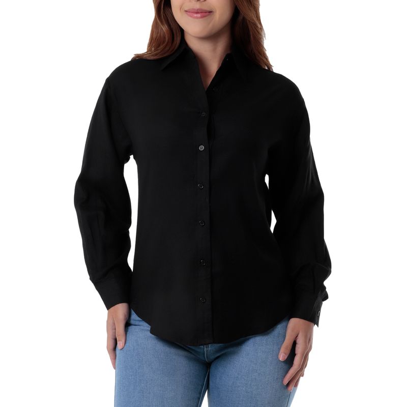 Una Camisa Basica Mujer De Vestir Camisas Largas Blancas De Mujer