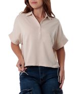 104778121-Blusa-Orange-estilo-polo-beige-manga-corta-para-mujer