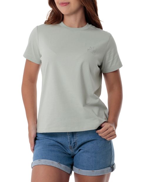 Camiseta Orange estampada manga corta para mujer