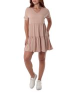 104778104-Vestido-Orange-casual-beige-manga-corta-para-mujer