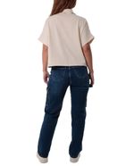 104778121-Blusa-Orange-estilo-polo-beige-manga-corta-para-mujer