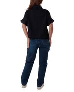104778122-Blusa-Orange-estilo-polo-negra-manga-corta-para-mujer