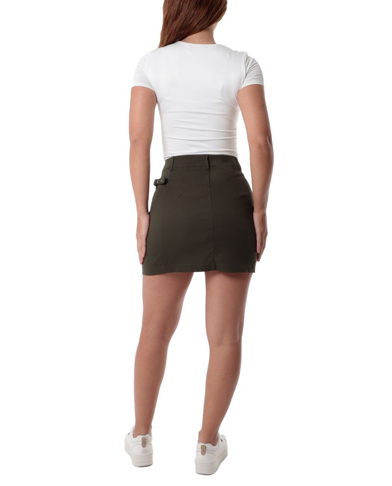 104778179-Falda-Orange-mini-verde-de-cintura-alta-para-mujer