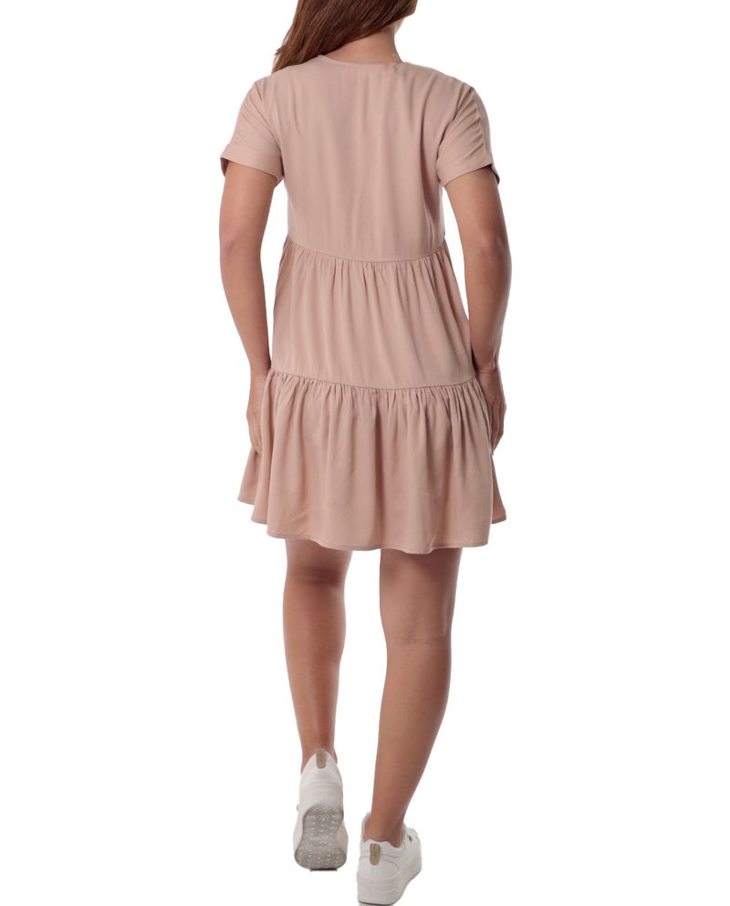 104778104-Vestido-Orange-casual-beige-manga-corta-para-mujer