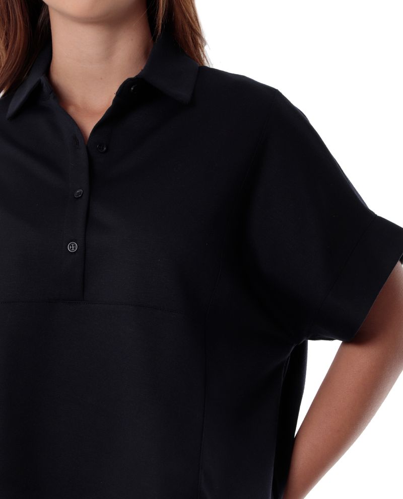 104778122-Blusa-Orange-estilo-polo-negra-manga-corta-para-mujer